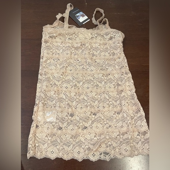 Pins & Needles Tops - nwt anthro Lace camisole in nude small